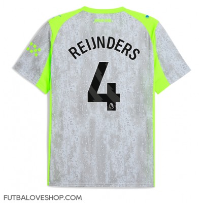 Dres Manchester City Tijjani Reijnders #4 Tretina 2025-26 Krátky Rukáv Dres Manchester City Tijjani Reijnders #4 Tretina 2025-26 Krátky Rukáv